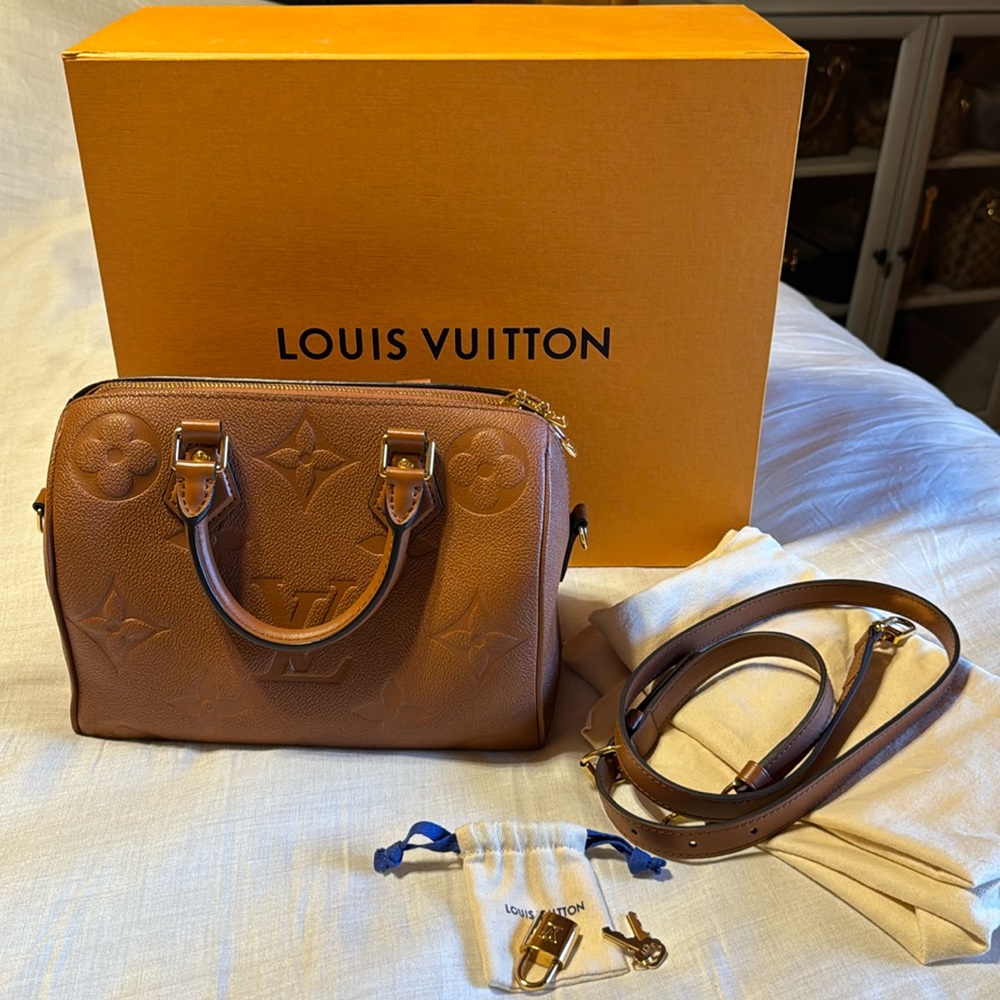 EXCELLENT Louis Vuitton Speedy 25 Cognac
